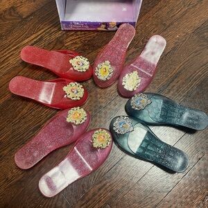 Set of 4 Disney Princess Shoes, 3-5T